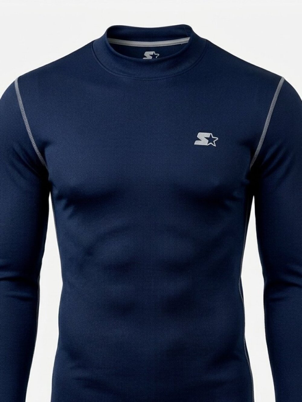 Starter Navy Dri-Star Performance Long Sleeve Compression Top XL